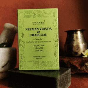 Neeman Vrinda & Charcoal Soap Bar- For Acne Prone Skin Type
